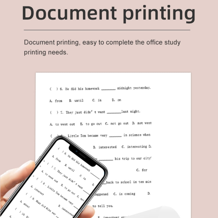 X6 200DPI Student Homework Printer Bluetooth Inkless Pocket Printer Pink Sicker x5 - Printer by buy2fix | Online Shopping UK | buy2fix