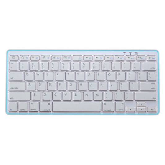 C109D 78 Keys Rechargeable Wireless Bluetooth Keyboard Slim And Portable Office Keypad(White) - Wireless Keyboard by buy2fix | Online Shopping UK | buy2fix
