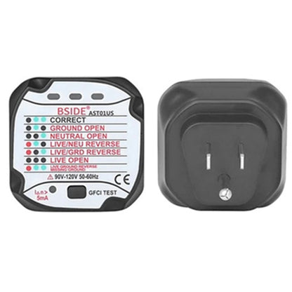 BSIDE AST01 Plug Power Tester Electrical Socket Detector US Plug - Current & Voltage Tester by BSIDE | Online Shopping UK | buy2fix