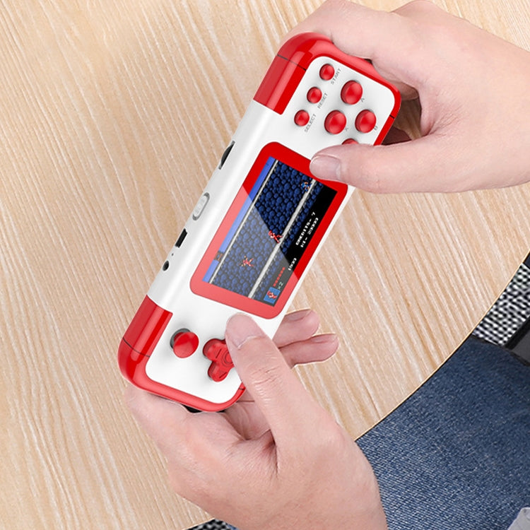 A12 3.0-inch HD Colorful Screen Retro Handheld Game Console with 666 Built-in Games, Model: Single White Red - Pocket Console by buy2fix | Online Shopping UK | buy2fix