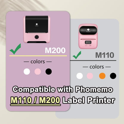 For Phomemo M110 / M200 600pcs /Roll 20x10mm Square Self-Adhesive Thermal Labels on White Background - Printer Accessories by Phomemo | Online Shopping UK | buy2fix