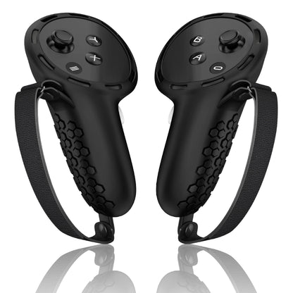 For Oculus/Meta Quest 3 Controller Silicone Anti-Slip Protective Cover VR Accessories(Black) - VR Accessories by buy2fix | Online Shopping UK | buy2fix
