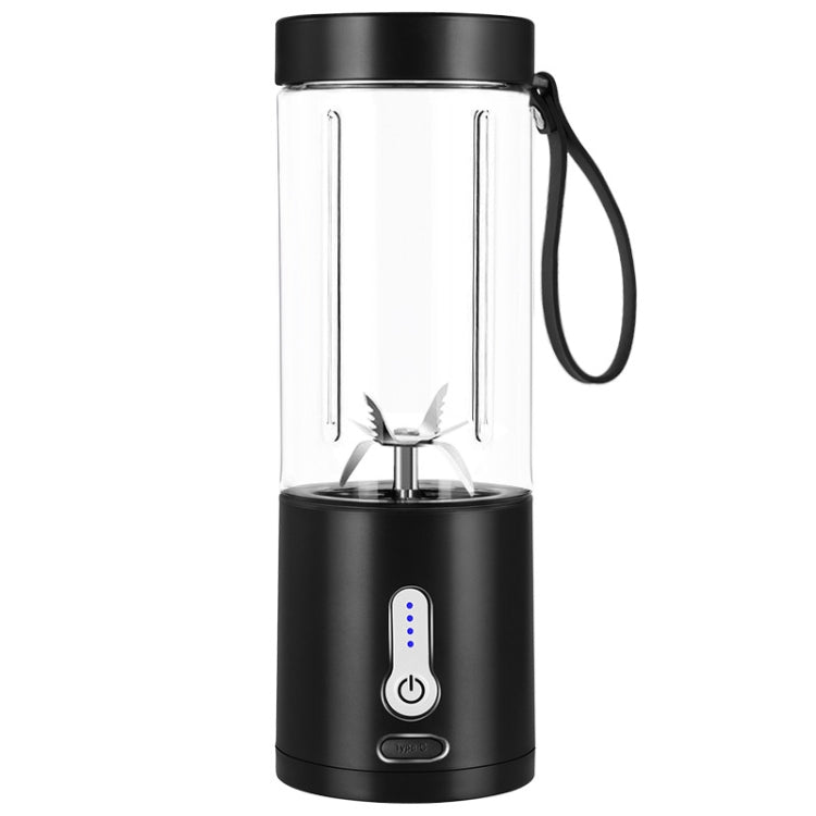 Portable Multifunctional USB Rechargeable Juice Extractor Cup Mini Electrical Juicer(Black) - Electric juicers by buy2fix | Online Shopping UK | buy2fix