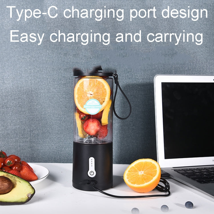 Portable Multifunctional USB Rechargeable Juice Extractor Cup Mini Electrical Juicer(Black) - Electric juicers by buy2fix | Online Shopping UK | buy2fix