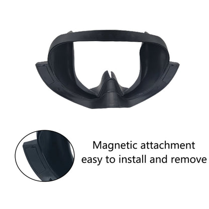 For Mate Quest Pro Eye Mask Light-blocking Magnetic Replacement Silicone Eye Cover VR Accessories(Black) - VR Accessories by buy2fix | Online Shopping UK | buy2fix