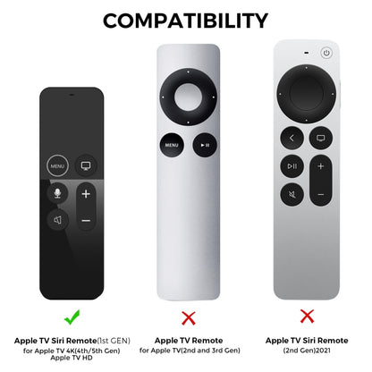 For Apple TV HD / 4K+AirTag AhaStyle PT175 Remote Control Tracker 2 In 1 Silicone Protective Cover(Blue) - Remote Control Covers by AhaStyle | Online Shopping UK | buy2fix