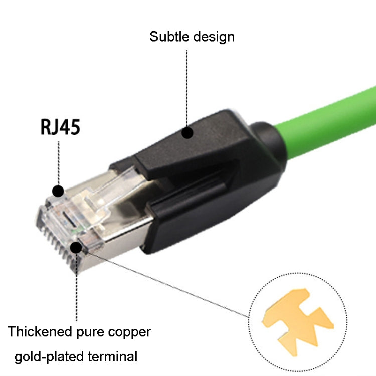 5m CAT6 Double Shielded Gigabit Industrial Cable Vibration-Resistant And Highly Flexible Drag Chain Cable - Lan Cable and Tools by buy2fix | Online Shopping UK | buy2fix