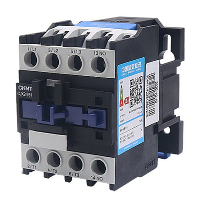 CHNT CJX2-2510 25A 220V Silver Alloy Contacts Multi-Purpose Single-Phase AC Contactor - Relays by CHNT | Online Shopping UK | buy2fix