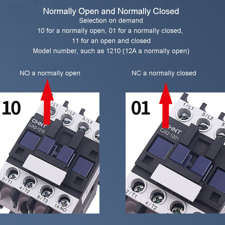 CHNT CJX2-2510 25A 220V Silver Alloy Contacts Multi-Purpose Single-Phase AC Contactor - Relays by CHNT | Online Shopping UK | buy2fix