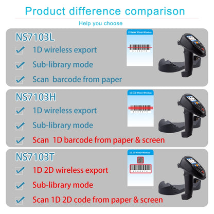 1D CCD Red Light Wireless Barcode Reader Scanner Data Collector With 2.2-Inch LCD Screen - Barcode Scanner by buy2fix | Online Shopping UK | buy2fix