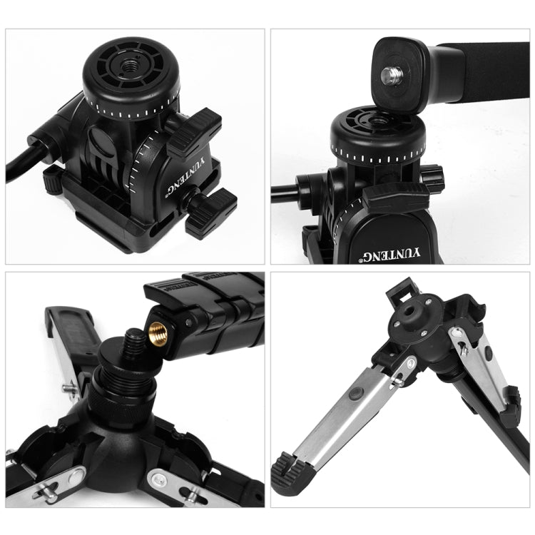 YUNTENG VCT-288RM SLR Camera Monopod Camera Support Foot Hydraulic Head Professional Photography Stand, Height: 1.48m - Camera Accessories by YUNTENG | Online Shopping UK | buy2fix