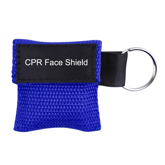CPR Emergency Face Shield Mask Key Ring Breathing Mask(Blue) - Security by buy2fix | Online Shopping UK | buy2fix