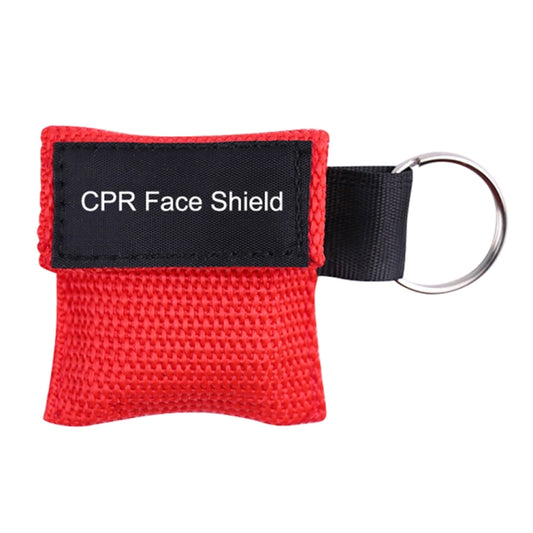 CPR Emergency Face Shield Mask Key Ring Breathing Mask(Red) - Security by buy2fix | Online Shopping UK | buy2fix