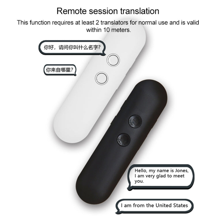 T4 Portable AI Smart Voice Translator Business Travel Real Time Translation Machine Support 42 Languages (Black) - Consumer Electronics by buy2fix | Online Shopping UK | buy2fix