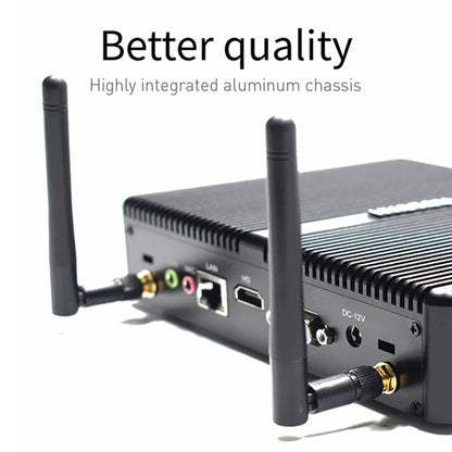 HYSTOU H2 Windows / Linux System Mini PC, Intel Core I3-7167U Dual Core Four Threads up to 2.80GHz, Support mSATA 3.0, 8GB RAM DDR4 + 256GB SSD (Black) - Computer & Networking by HYSTOU | Online Shopping UK | buy2fix