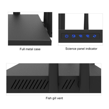 COMFAST CF-WR650AC 1750Mbps Dual-band Household Signal Amplifier Wireless Router Repeater WIFI Base Station - Wireless Routers by COMFAST | Online Shopping UK | buy2fix