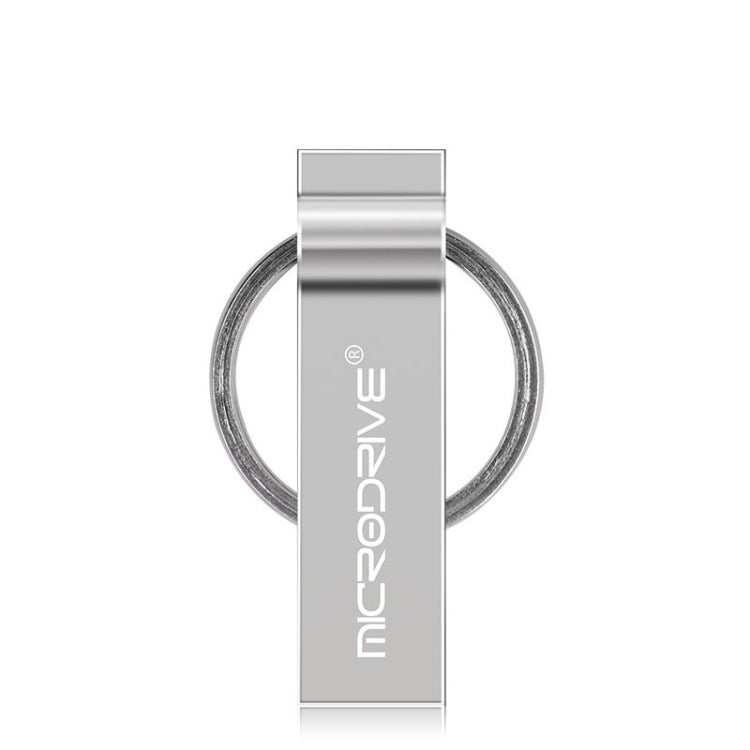 MicroDrive 32GB USB 2.0 Metal Keychain U Disk (Grey) - Computer & Networking by MicroDrive | Online Shopping UK | buy2fix