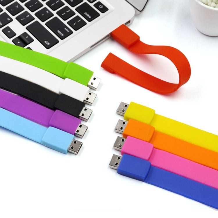 MicroDrive 16GB USB 2.0 Fashion Bracelet Wristband U Disk (Purple) - USB Flash Drives by MicroDrive | Online Shopping UK | buy2fix