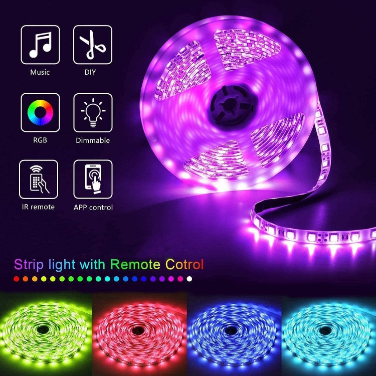 10m 180 LEDs SMD 5050 LED RGB Light Strip with WIFI Remote Control (Color:Waterproof Size:EU Plug) - Casing Waterproof Light by YWXLight | Online Shopping UK | buy2fix